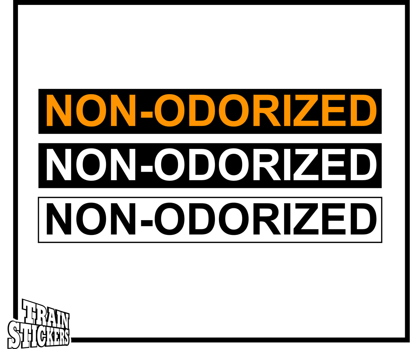 Non-Odorizer Decal Sticker For Trains