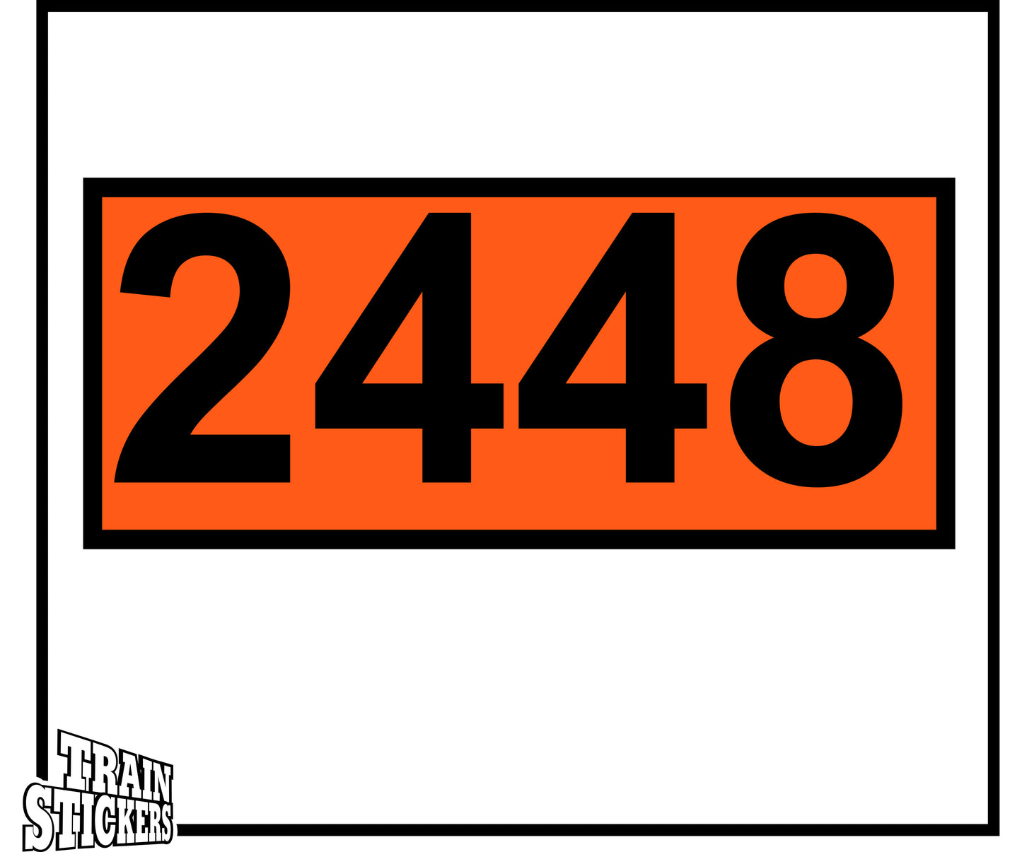 UN2448 Orange Panels Decal Sticker For Trains