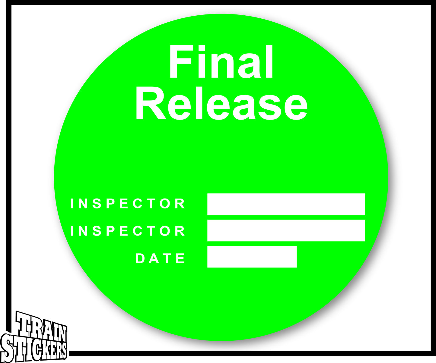Final Release Decal Sticker For Trains