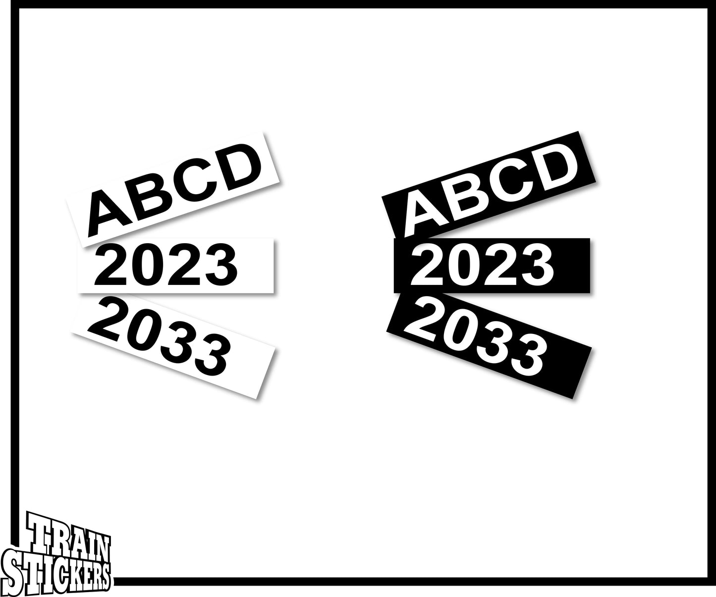 Tank Qualification Cover-Up Strips Decal Sticker For Trains