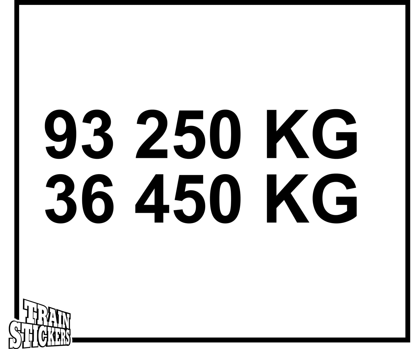 3" KGS Decal Sticker For Trains