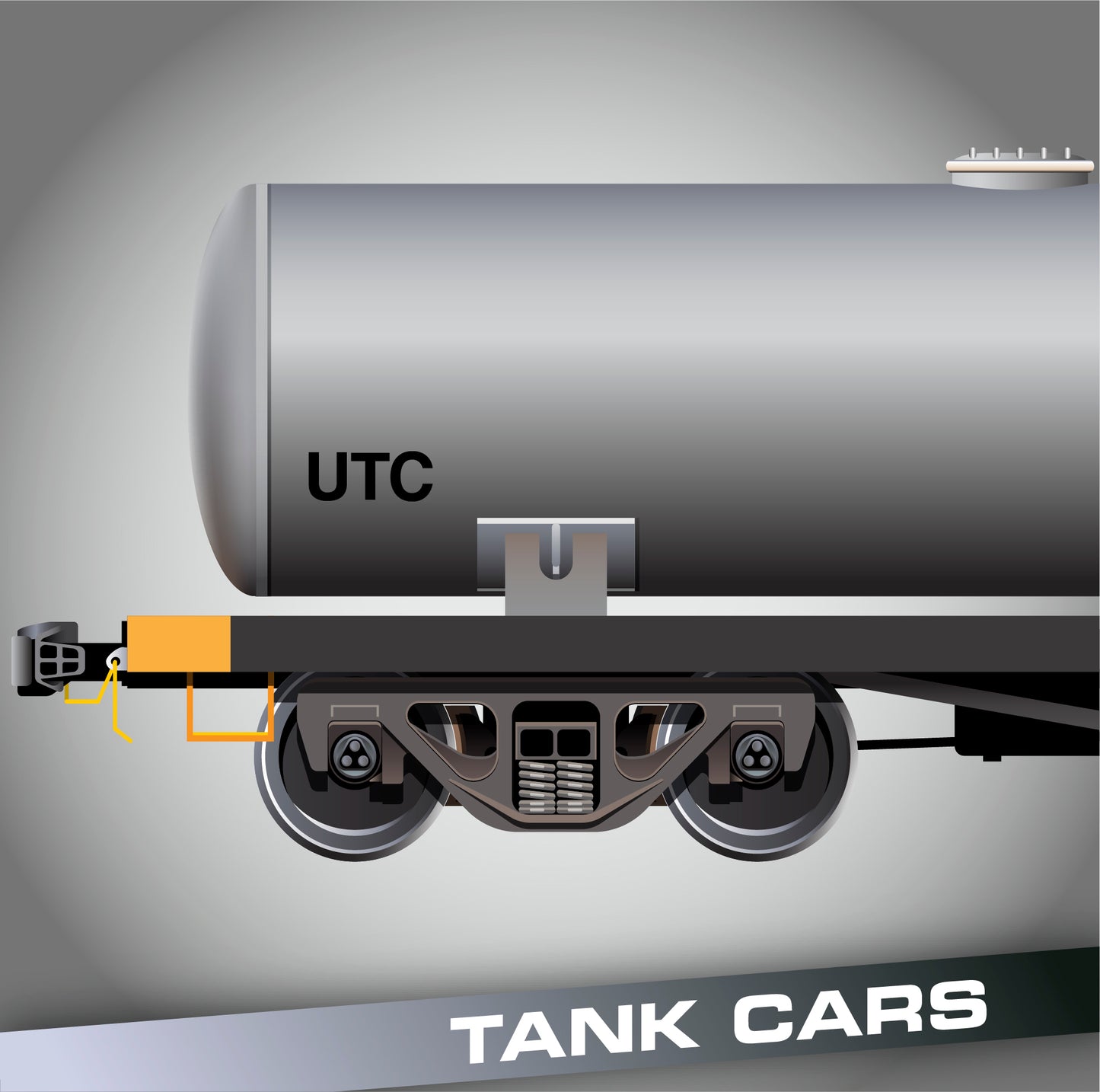 UTC Decal Sticker For Train Tank Cars (Set of 2)