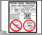 Piston Travel Indicator Thrall T.M.B Brake System Decal Sticker For Trains