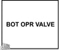BOT OPR Valve Decal Sticker For Trains