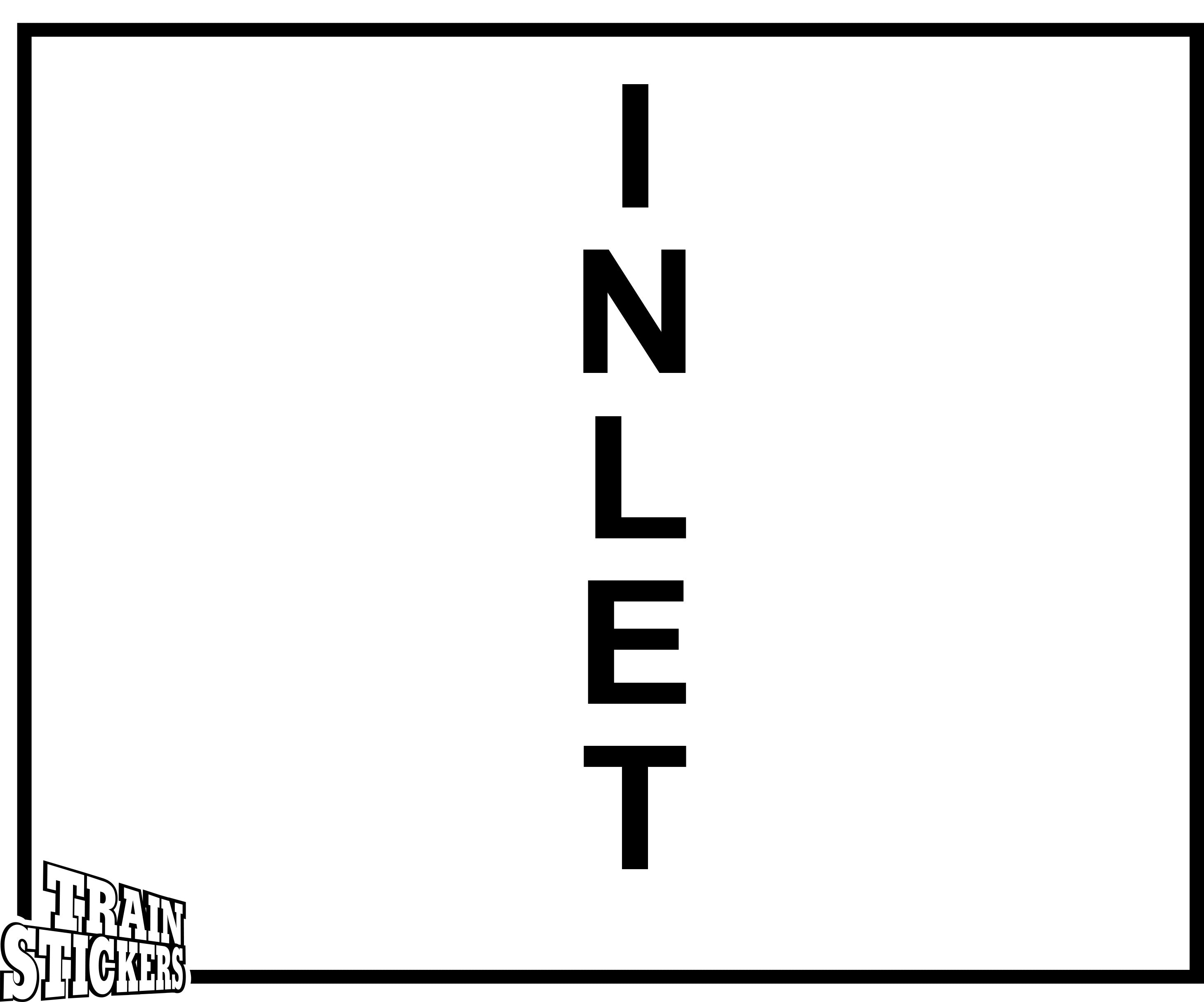 INLET Decal Sticker For Trains – Train Stickers